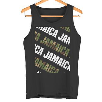 Jamaicaカモ柄グリーンカモフラージュ タンクトップ - Kawaiitshirt