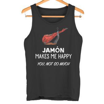 Jamon Me Hace Feliz Camiseta sin mangas - Regaloses