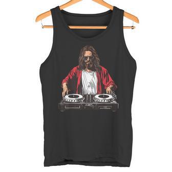 Jesus Dj Électronique Musique Techno Débardeur e - Cadeauxyz