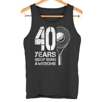 Joueur De Tennis Pour Homme 40E Anniversaire 40 Ans Débardeur e - Cadeauxyz