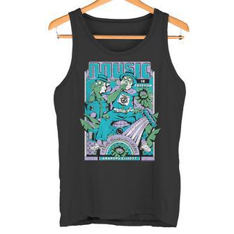 Jugando Por El Cambio Grandpa Elliot Music Is Freedom Camiseta sin mangas - Regaloses