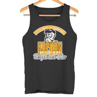 Junggesellenabschied Team Crew Kapitän Hafen Der Ehe Tank Top - Seseable