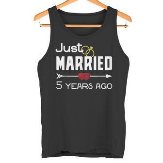 Just Married 5年前シャツ 結婚5周年記念 タンクトップ - Kawaiitshirt