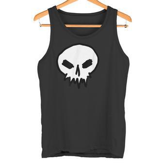 Thekull スカルシャツ ゴスデザイン パンク タンクトップ - Kawaiitshirt
