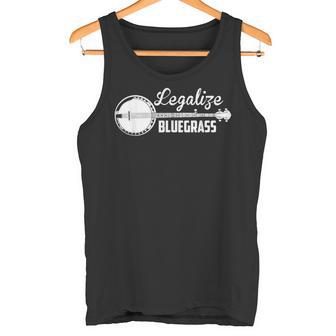 Legalize Bluegrass Banjo ビンテージヒッピーブルーグラス 音楽ファン タンクトップ - Kawaiitshirt