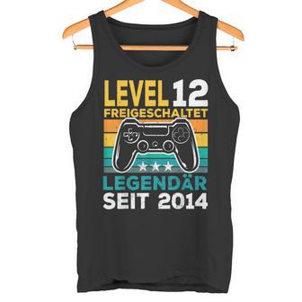 Level 12 Geburtstag Junge Gamer Mann Deko Jahrgang 2014 Tank Top - Seseable