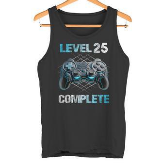 Level 25 Complete Gamer Mann 25 Geburtstag Freigeschaltet Tank Top - Seseable