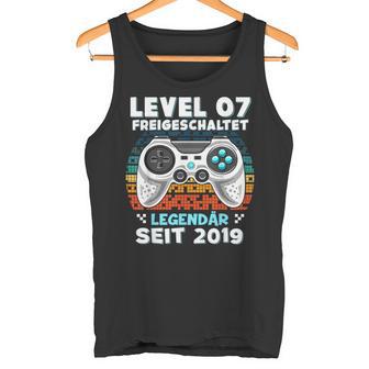 Level 7 Jahre Geburtstags Junge Gamer 2019 Geburtstag Tank Top - Seseable