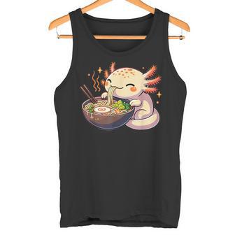 Lindo Ajolote Come Fideos Ramen Ajolotes Ramen Camiseta sin mangas - Regaloses