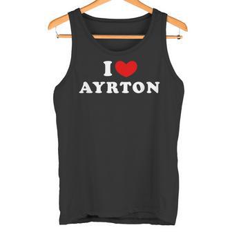 I Love Ayrton 私は愛する Ayrton タンクトップ - Kawaiitshirt