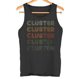 Love Heart Cluster グランジ ビンテージスタイル ブラック クラスター タンクトップ - Kawaiitshirt