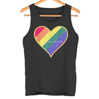 Love Is Love レインボーハート タンクトップ - Kawaiitshirt