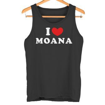 I Love Moana 私は愛する Moana タンクトップ - Kawaiitshirt