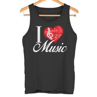 I Love Music D001-0095A タンクトップ - Kawaiitshirt