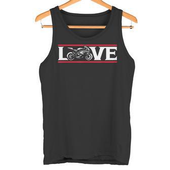 Love To Ride レース スポーツバイク ストリートバイク オートバイ タンクトップ - Kawaiitshirt