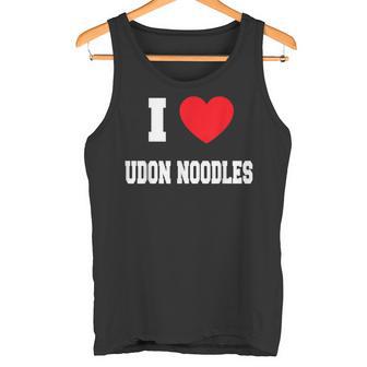 I Love うどん麺 タンクトップ - Kawaiitshirt