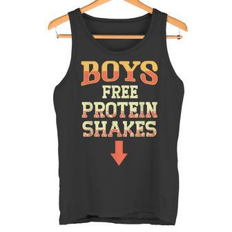 Lustiges Jogging Fürchwule Gratis Proteinshake Lustige Männer Joke Pride Tank Top - Seseable