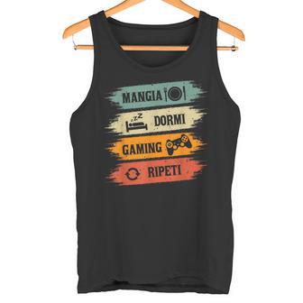 Mangia Dormi Gaming Ripeti Gamerideogiochi Gaming Canotta - Novitaregali