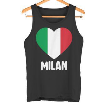 Milan Italia Bandera Italiana Italia Familia Italiano Camiseta sin mangas - Regaloses