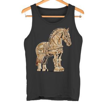 Mitología Griega La Odyssey Historia Griega Caballo De Troya Camiseta sin mangas - Regaloses