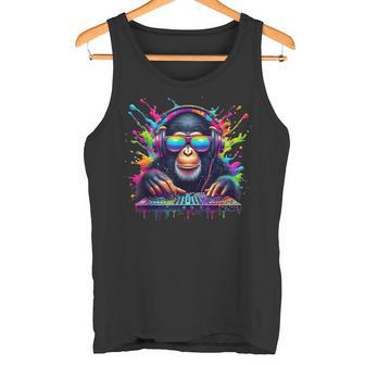 Mono Dj Neón Fiesta Rave Edm Festival Mono Camiseta sin mangas - Regaloses