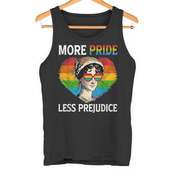More Pride Less Prejudice Pride Month Lgbtq ゲイ レズビアン タンクトップ - Kawaiitshirt