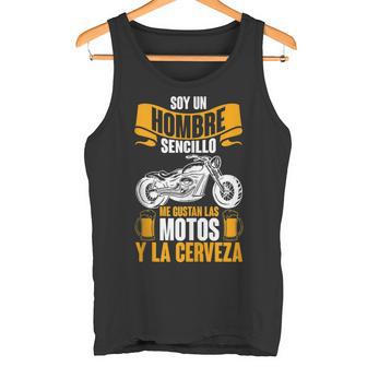 Motero Biker Motoristas Ride Me Gustan Las Motos Y La Cervez In Mangas Camiseta sin mangas - Regaloses