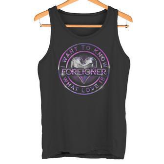 Music Rock Band 'What Love Is' Letra De Canción Estadounidense Papl2681 Camiseta sin mangas - Regaloses