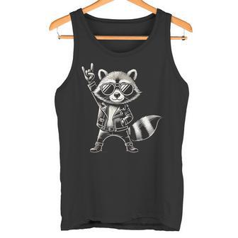 Musique Rock Et Rocker Main Rock Enfants Et Garçons Raton Laveur Amusant Débardeur e - Cadeauxyz