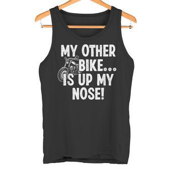 My Other Bike Is Up My Nose おもしろいびきオートバイバイカー タンクトップ - Kawaiitshirt
