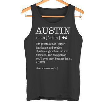 The Name Is Austin ファニーギフト 大人 定義 メンズ タンクトップ - Kawaiitshirt