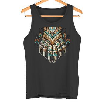 Native Heritage Month 誇り高きネイティブアメリカンのクマの爪 タンクトップ - Kawaiitshirt