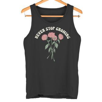 Nevertop Growing Roses タンクトップ - Kawaiitshirt