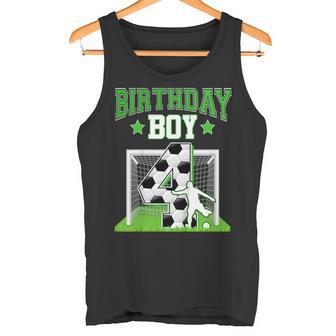 Niños Balón De Fútbol Para 4º Cumpleaños Para Niño De 4 Años Fiesta De Jugador De Bailarín Camiseta sin mangas - Regaloses