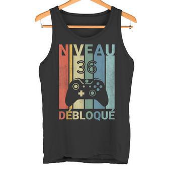 Niveau 36 Ans Anniversaire Gamer 1990Intage Humour Débardeur e - Cadeauxyz