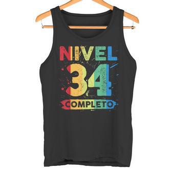 Nivel 34 Completo 34 Aniversario De Boda 34 Años Camiseta sin mangas - Regaloses