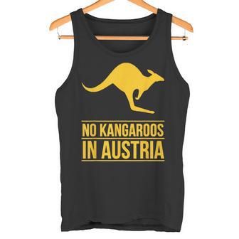 No Kangaroos In Austria タンクトップ - Kawaiitshirt
