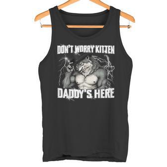 No Te Preocupes Kitten Daddy's Here Werewolf Meme Alpha Wolf Camiseta sin mangas - Regaloses