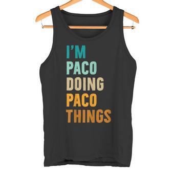 Paco Idea De Regalo De Cumpleaños Con Nombre Personalizado Camiseta sin mangas - Regaloses