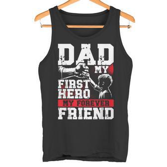 Papa Mein Erster Held Mein Für Immer Freund Tank Top - Seseable