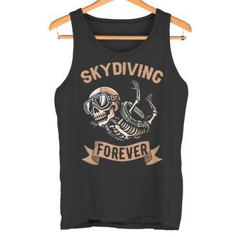Paracaidista Esqueleto Paracaídas Parapente Paracaidismo Camiseta sin mangas - Regaloses