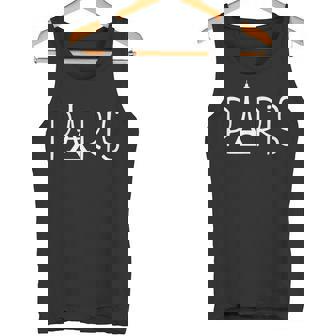 Paris Love France エッフェル塔tシャツ タンクトップ - Kawaiitshirt