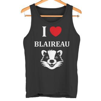 Petit Blaireaux Minimaliste Mignonimple I Love Blaireau Débardeur e - Cadeauxyz