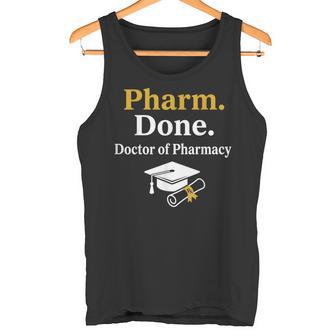 Pharm Done ドクターオブファーマシー 卒業式 タンクトップ - Kawaiitshirt