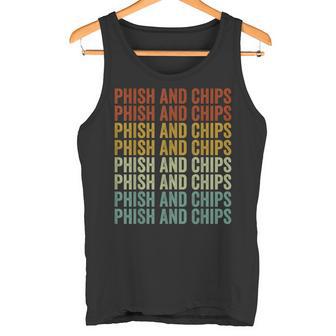 Phish And Chips ファニーハッカー フィッシングコンピュータハッカー タンクトップ - Kawaiitshirt