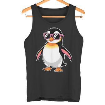 Pinguin Trägtonnenbrilleogel Lustige Pinguin-Grafik Tank Top - Seseable