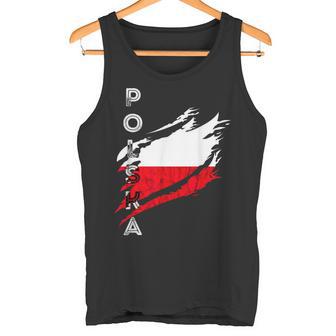Polskaintage Flag Polonia Orgullo Polaco Raíces Polacas Camiseta sin mangas - Regaloses