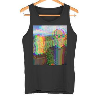 Pot Farmer 大麻 マリファナ トリッピーデザイン 420 ギフト タンクトップ - Kawaiitshirt