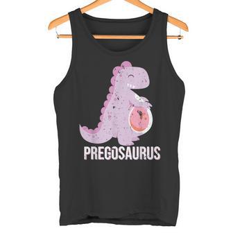 Pregosaurus Lustige Dinosaurierchwangerschaft Tank Top - Seseable