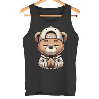Prière Hip Hop Ours En Peluche Prière Chrétientreetwear Prière Débardeur e - Cadeauxyz